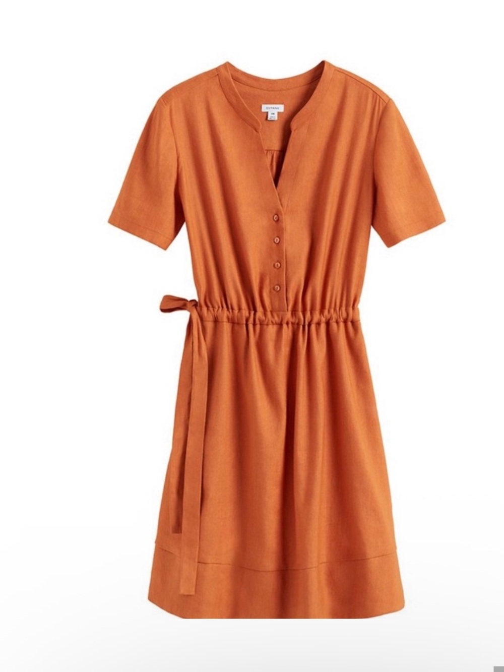 Cuyana NWT shirt dress in Burnt Orange size L